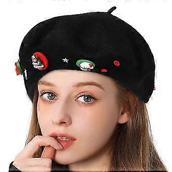 Women's Berets Christmas Decoration Beret Caps Winter Beanie Caps