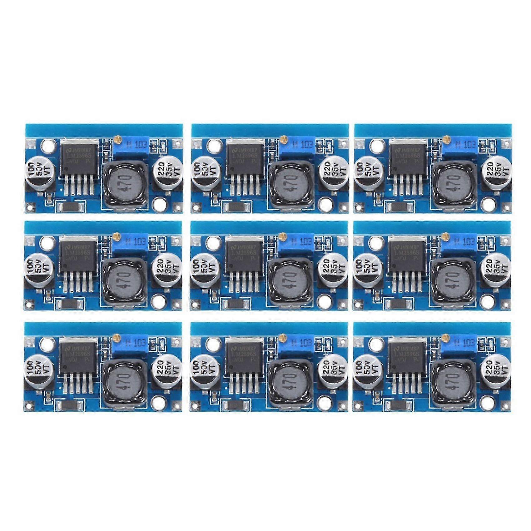 9PCS LM2596S DC-DC Step Down Power Supply Module 3A Adjustable Step-Down Module 1.5-35V Power Supply Step Down Module
