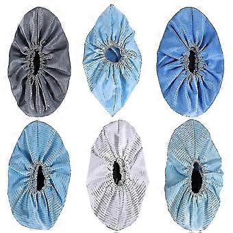 6 Pairs Of Reusable Anti-static Shoe Cover Static-free Shoe Cover Non-slip Shoe Cover Dustproof Household Foot Cover (assorted Color) ZV