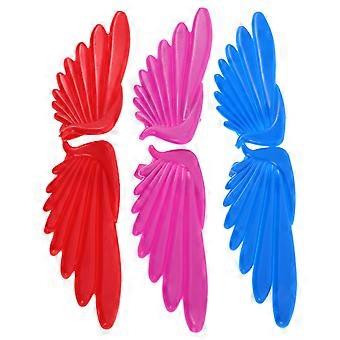 Roller Skates Wings Charms Decoration 6Pcs Multi Color PVC Accessories