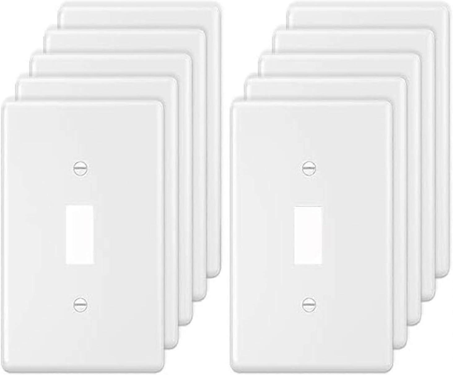 Toggle Light Switch Wall Plate Cover Single Switch Wall Plate 1-Gang Electrical