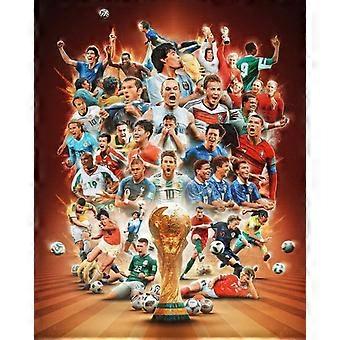 Soccer Champion Superstar Group Photo MessiRonaldoMbappJigsaw Puzzles for Kids Room Bedroom Wall DecorPicture Art Prints VRE196