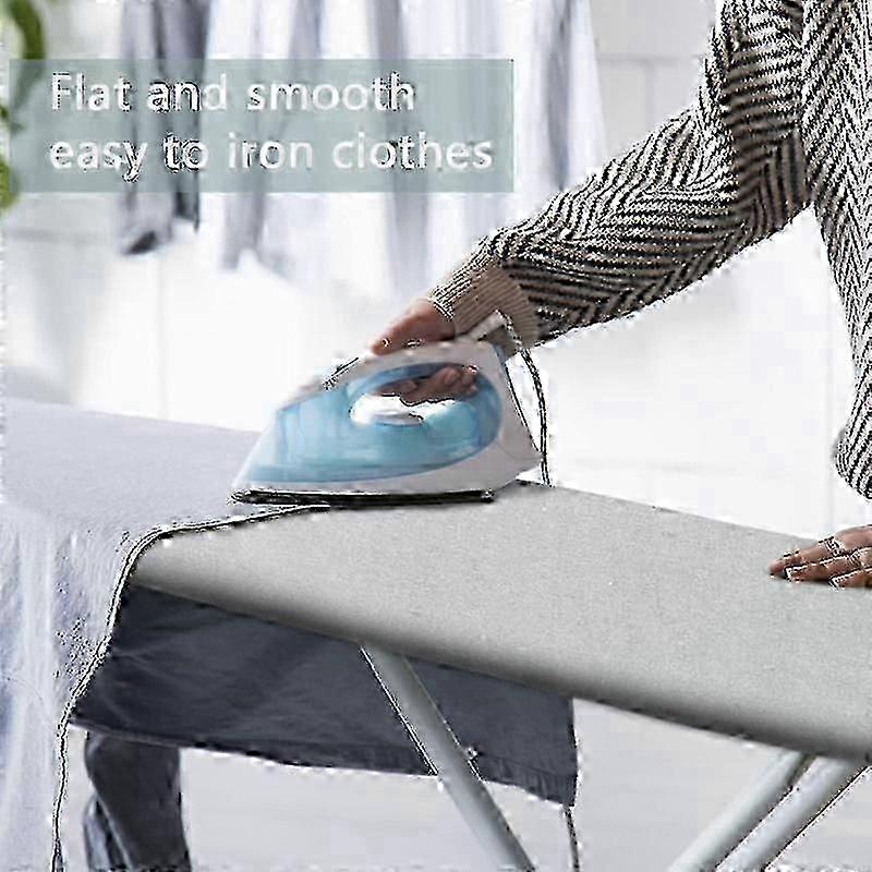 Heat-resistant cover compatible with ironing board with extra padding gray