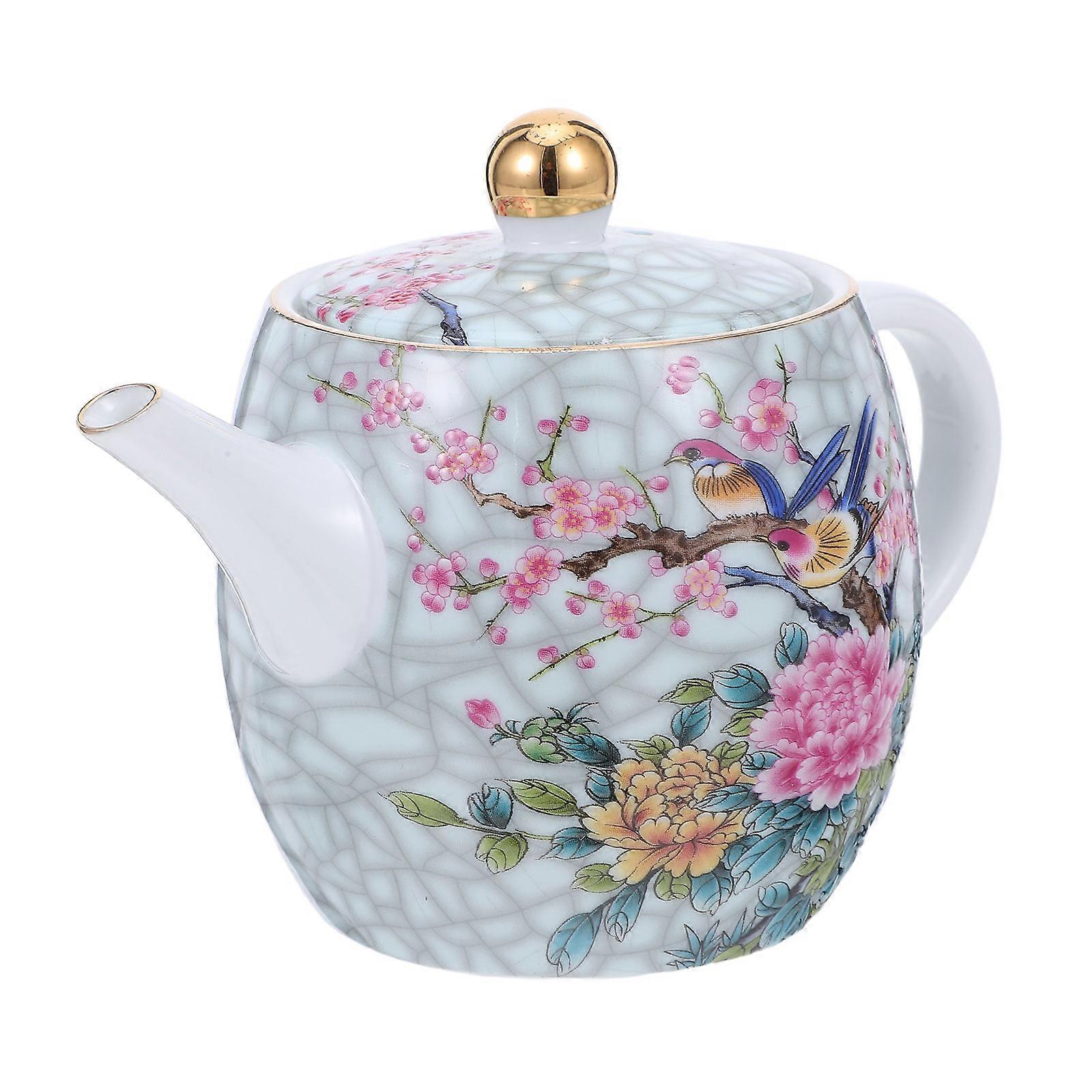 Ceramic Teapot Household Tea Serving for 2Pcs Assorted Color