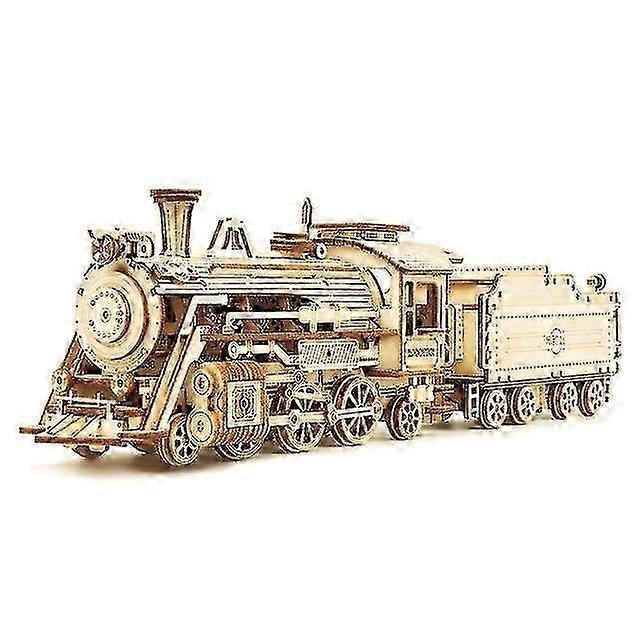 Wooden Steam Train Model Kit 308 Pc