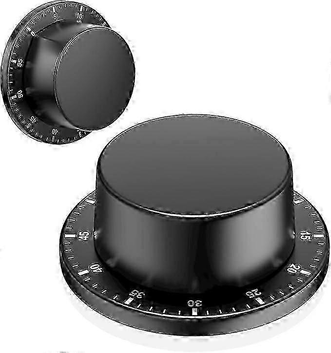 Mechanical Kitchen Timer, Adsorbable Magnetic Timer, Reusable Waterproof Stainless Steel Timer, 60 Minute Countdown