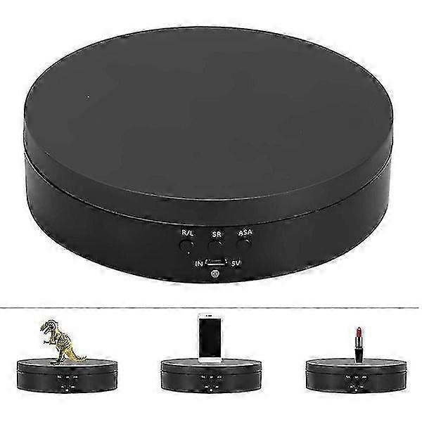 Electric Rotating Display Table with 3-Speed Adjustable Angle