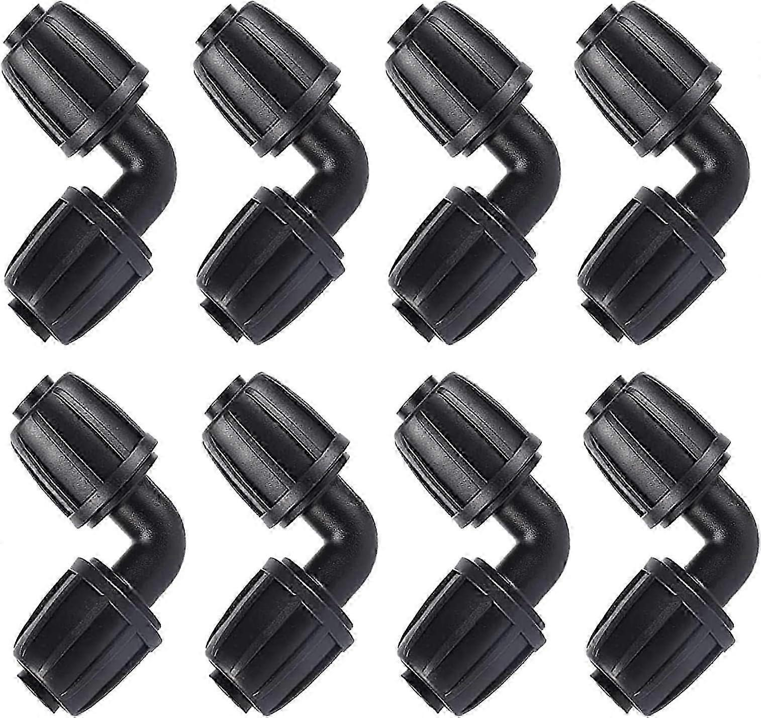 8pcs Micro Drip Irrigation System L-Type Connectors, Hose Connectors