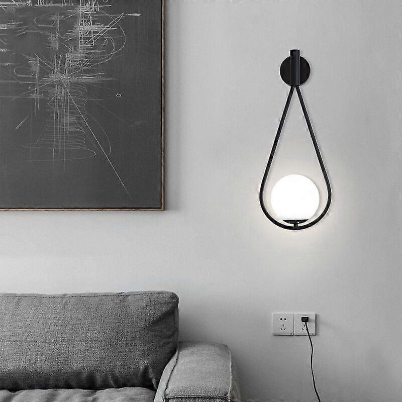 Mid-Century Adjustable Glass Wall Sconce