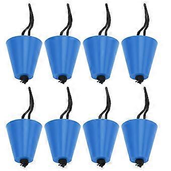 Kayak Scupper Plugs 8 Pack Silicone Leak Proof Drain Stoppers UV Resistant Easy Install with Lanyard for Watercraft Dryness