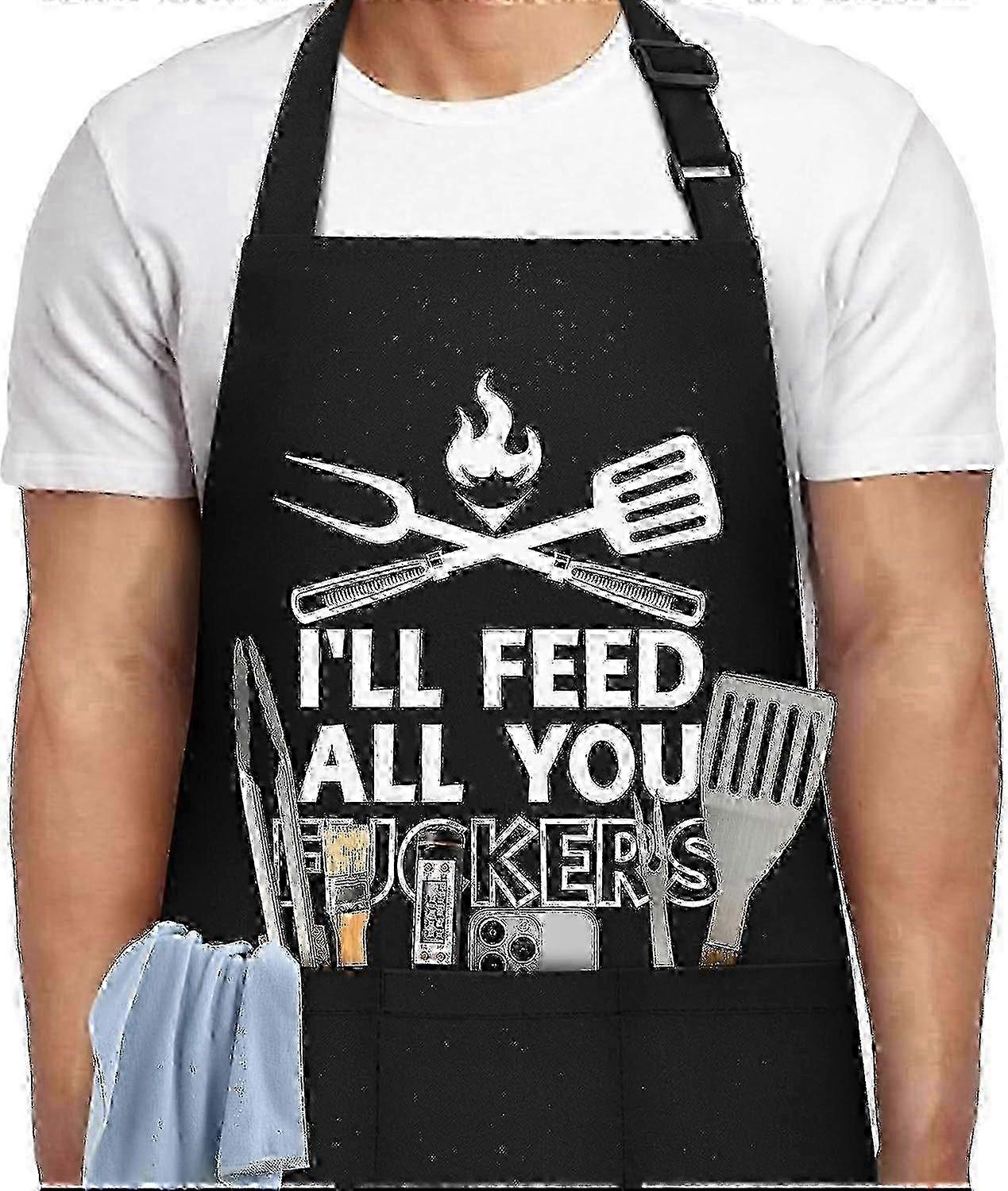 Fun Cooking Apron With Storage Pockets