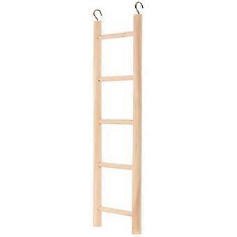 Scala giocattolo in legno per uccelli, struttura in legno resistente, a prova di morso, facile da installare con ganci, per pappagalli e uccelli di piccola taglia, 2 pezzi