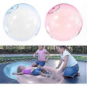 2-Pack Giant Inflatable Water Beach Balls for Kids, Jelly Balloon Rubber Pool Toys for Outdoor Fun