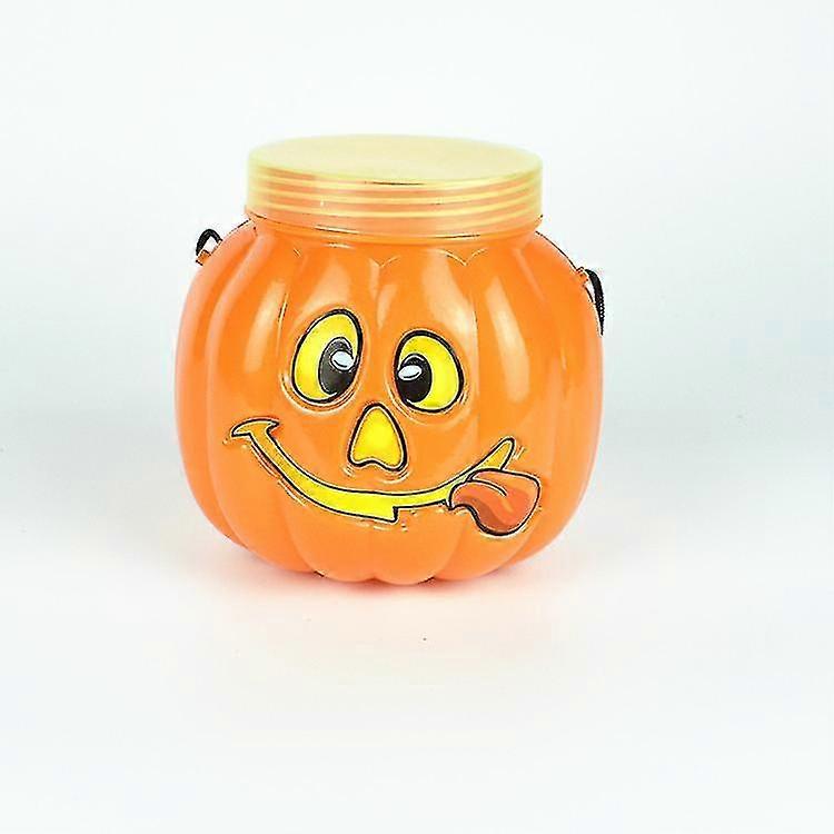 Cartoon Smiley Pumpkin Jar With Handle