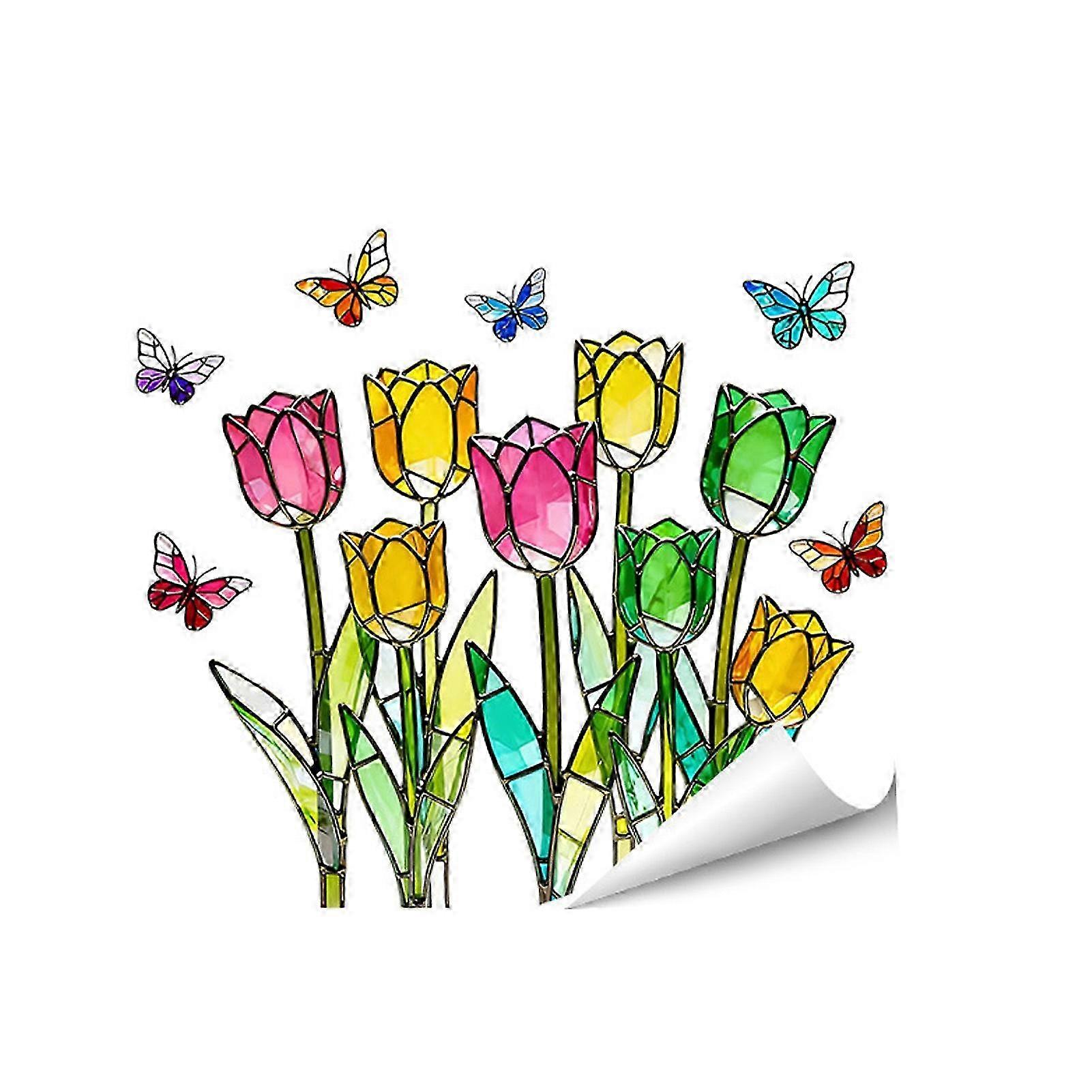 Spring Butterfly Static Window Sticker