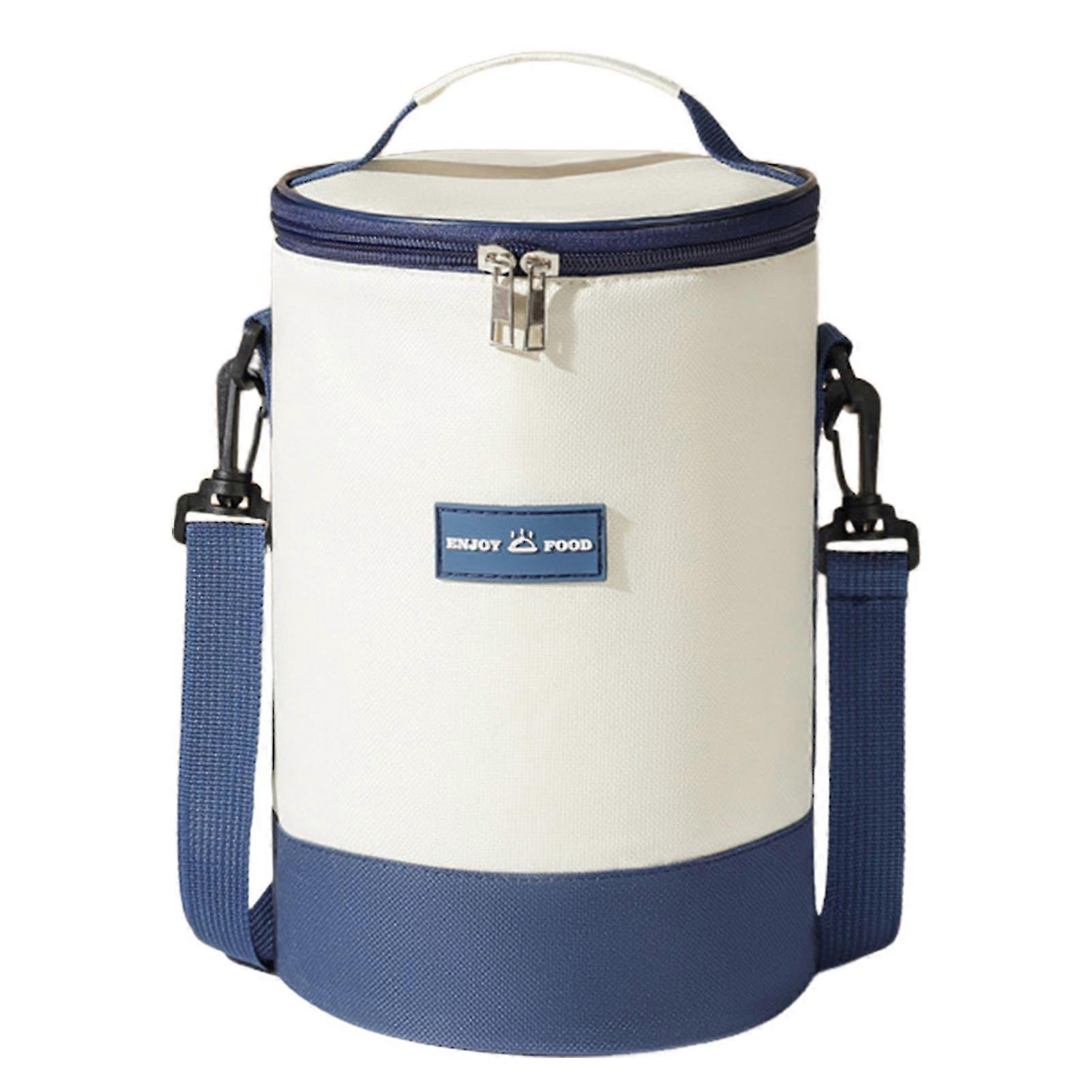 Reusable Round Thermal Lunch Tote