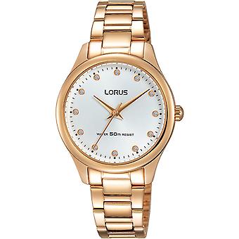 Lorus woman Quartz Analog Women Watch with RRS84VX9 Gold Plated Stainless Steel Bracelet