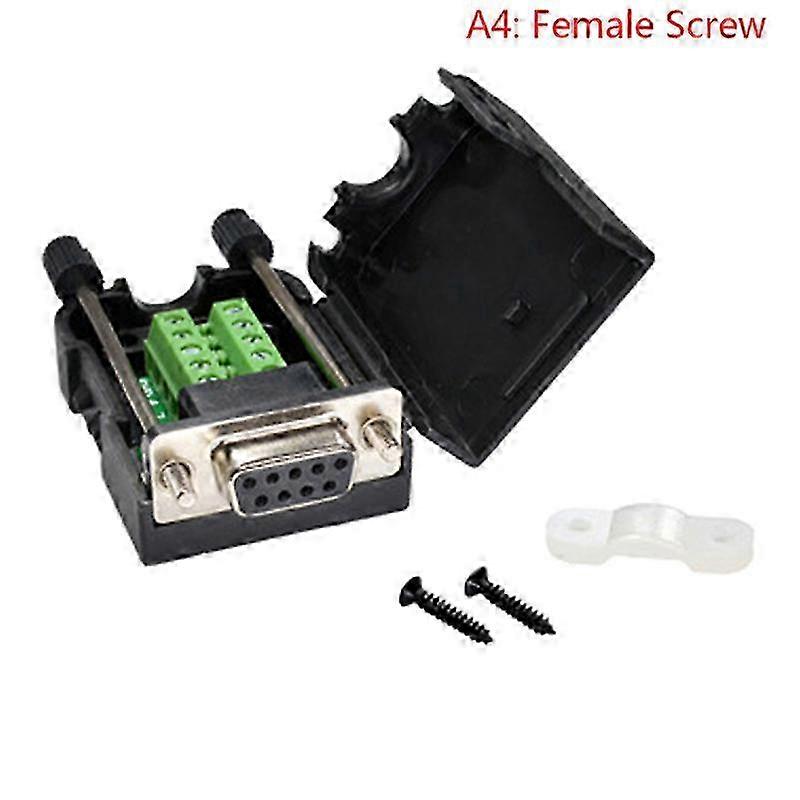 Solderless DB9 RS232 RS485 Connectors