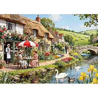 Riverside Tea Shop wooden jigsaw puzzle TU289