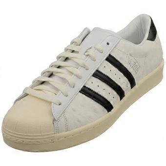 adidas Superstar Vintage Womens Classic Sneakers in Wit Zwart