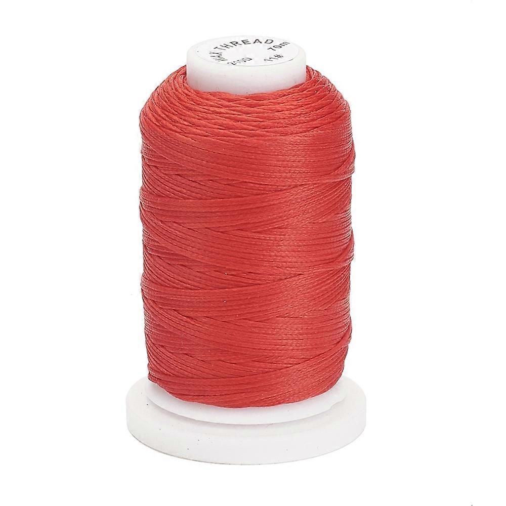 1roll Waxed Polyester Cord Flat Red 1mm 76.55 yards(70m)/roll