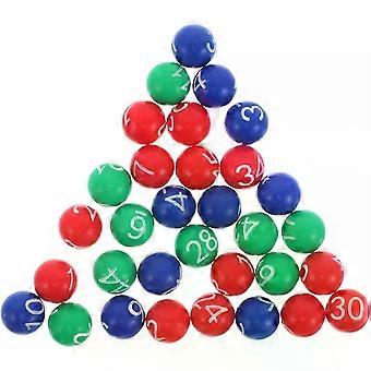 Colorful Bingo Balls 49 Pcs Plastic Replacement Halloween Season