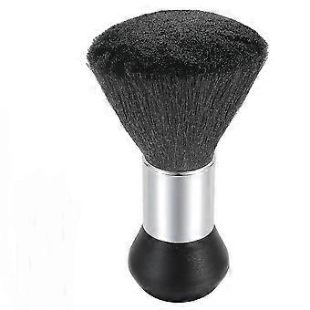 Barber Neck Dusting Brush with Soft Nylon Bristles, Ergonomic Handle and Stand-up Base, Hair Cutting Brush for Barber Shops