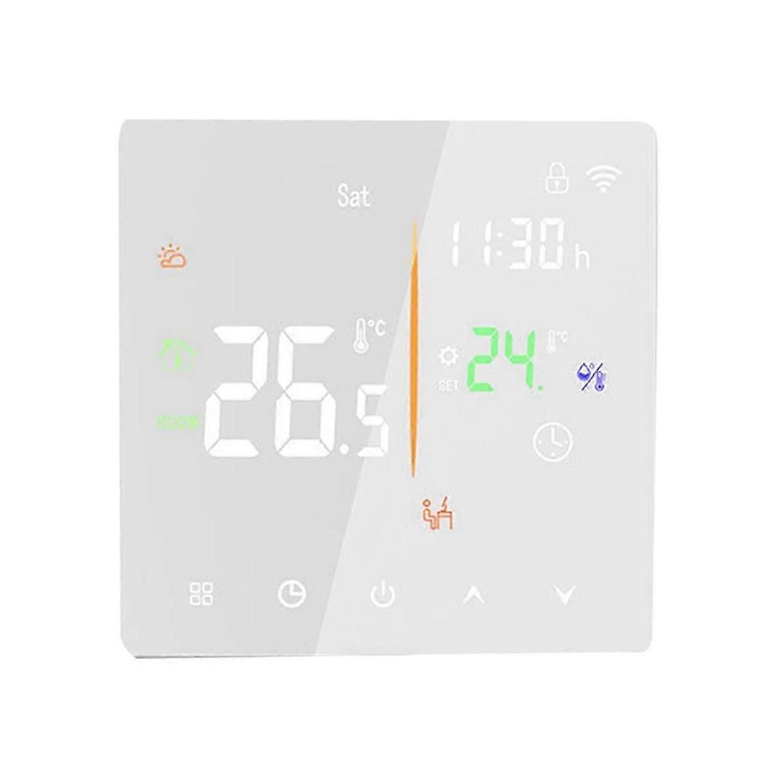 Embedded Thermostat Without WIFI 16A Electric Heater Smart Timing Touchscreen Control Programmable T