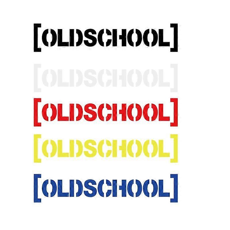 Retro Alphanumeric Reflective Decal