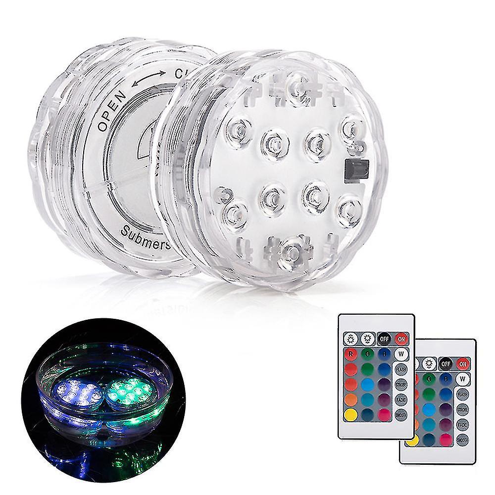 Submersible Led Light Remote Waterproof Lamp Pool Aquarium Decoration