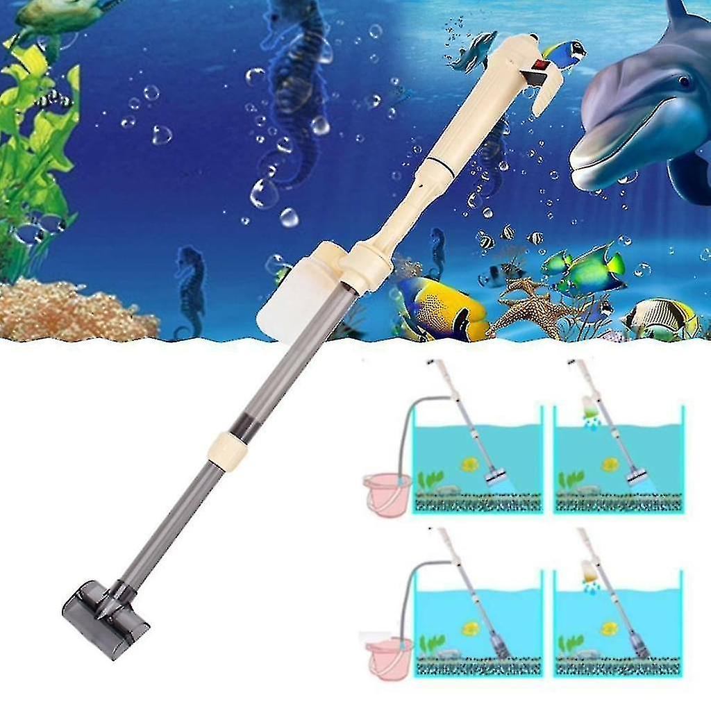 Electric Gravel Cleaner, Siphon, Vacuum, Water Pump, Filter Compatible With Aquarium