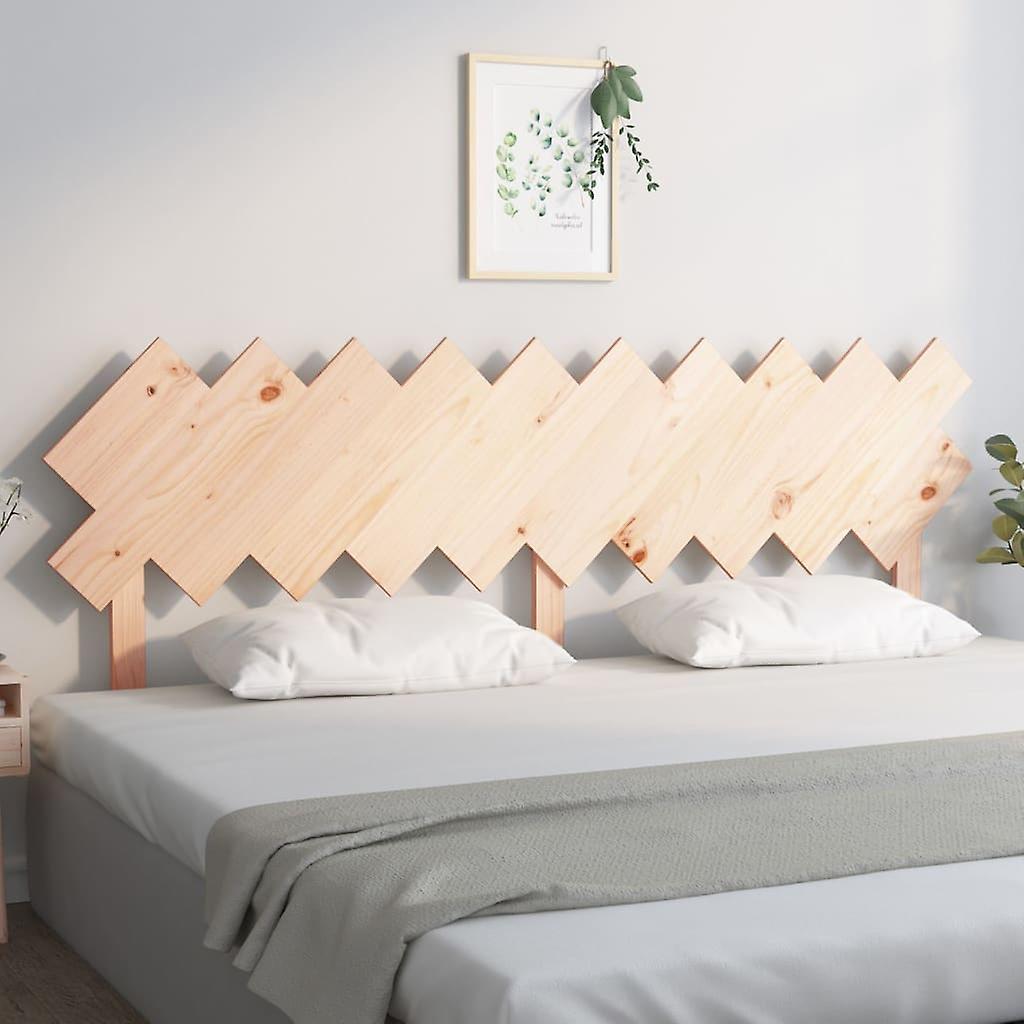 Headboard 196x3x80.5 cm Solid Pine Wood