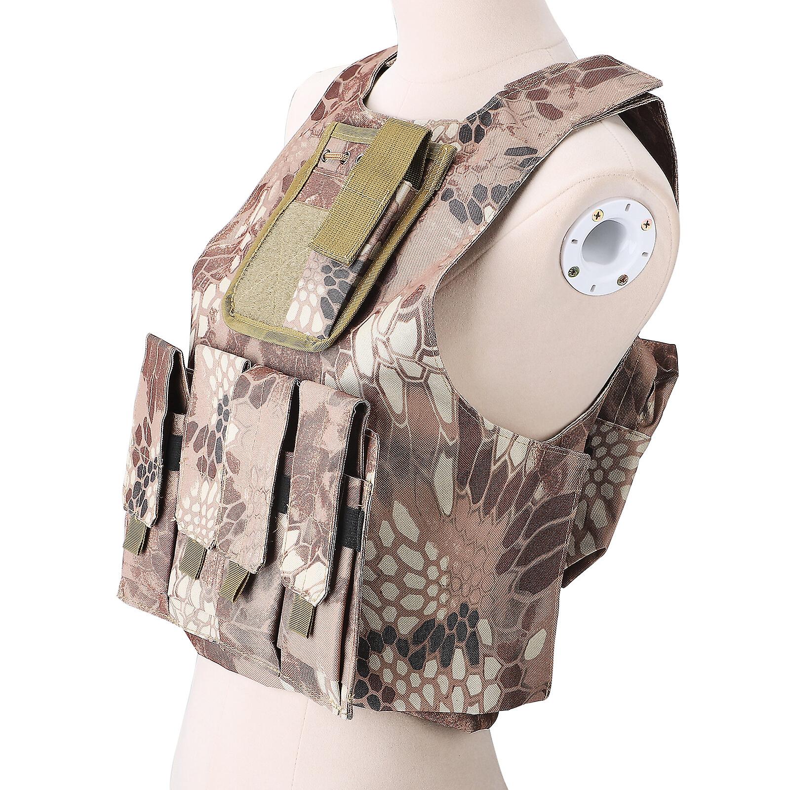 Kids Army Camouflage Combat Vest för utomhusaktiviteter - Cykling, dans, skytte, vandring, camping