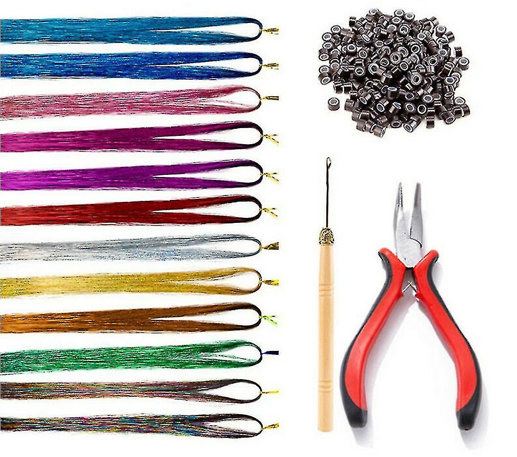 Hair Extension Gold Wire Set With Buckle1pcs -e