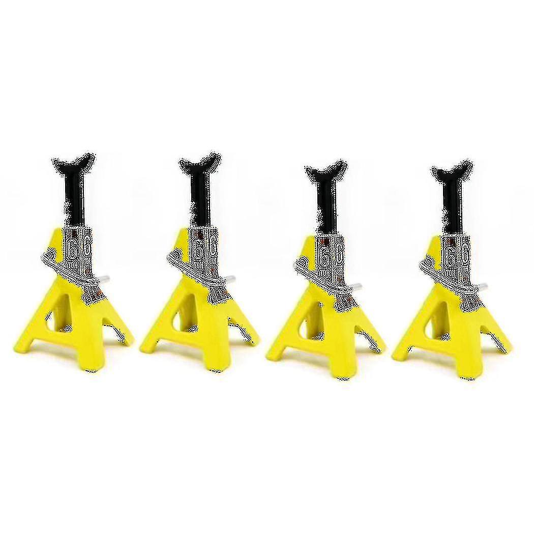 4x Metal Jack Stands 6 Ton Height Adjustable For 1/10 Rc Crawler Truck Car Trx4 Scx10 Simulation Cl