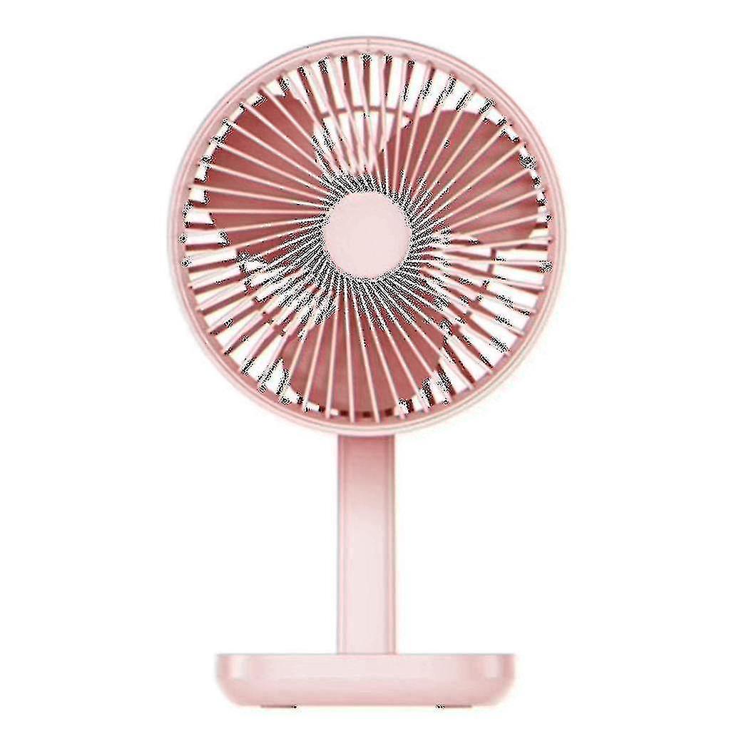 Lithium Battery Charging Fan Portable Adjustable Angle Fan Pink