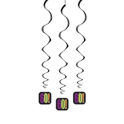 Unique Party Cheer 60th Birthday Streamers (Pack of 3)