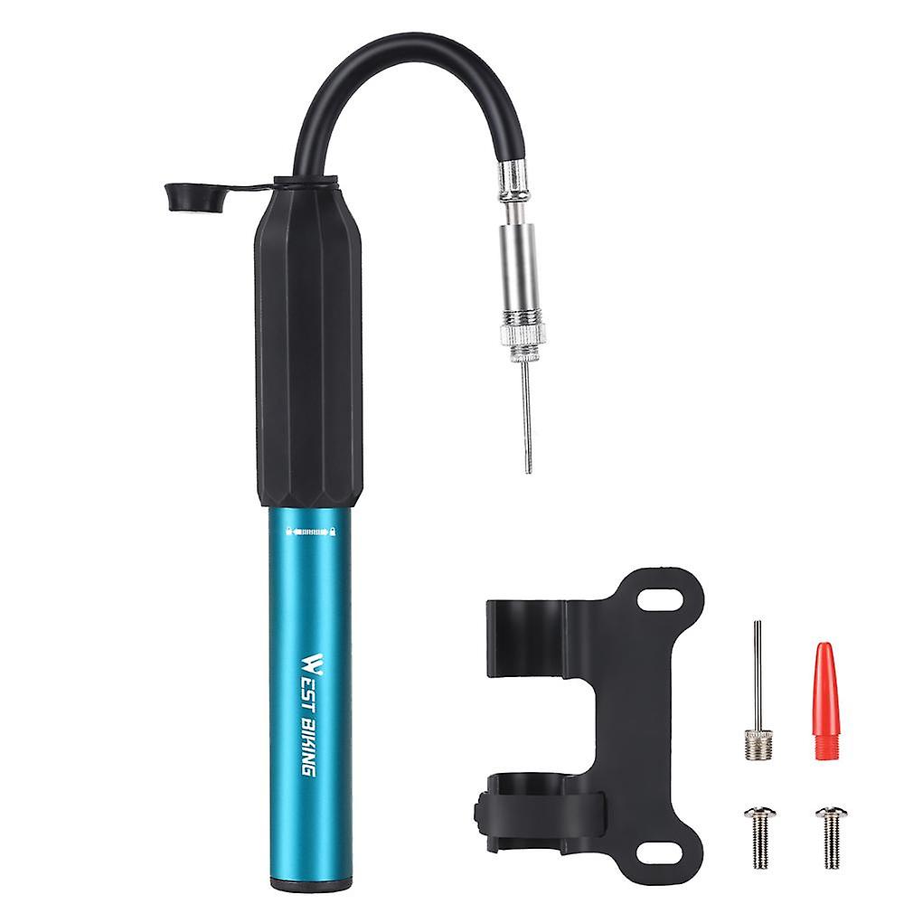 Aluminum Alloy 120PSI Bicycle Tire Pump Portable Bike Inflator Telescopic Bicycle Tire Inflator