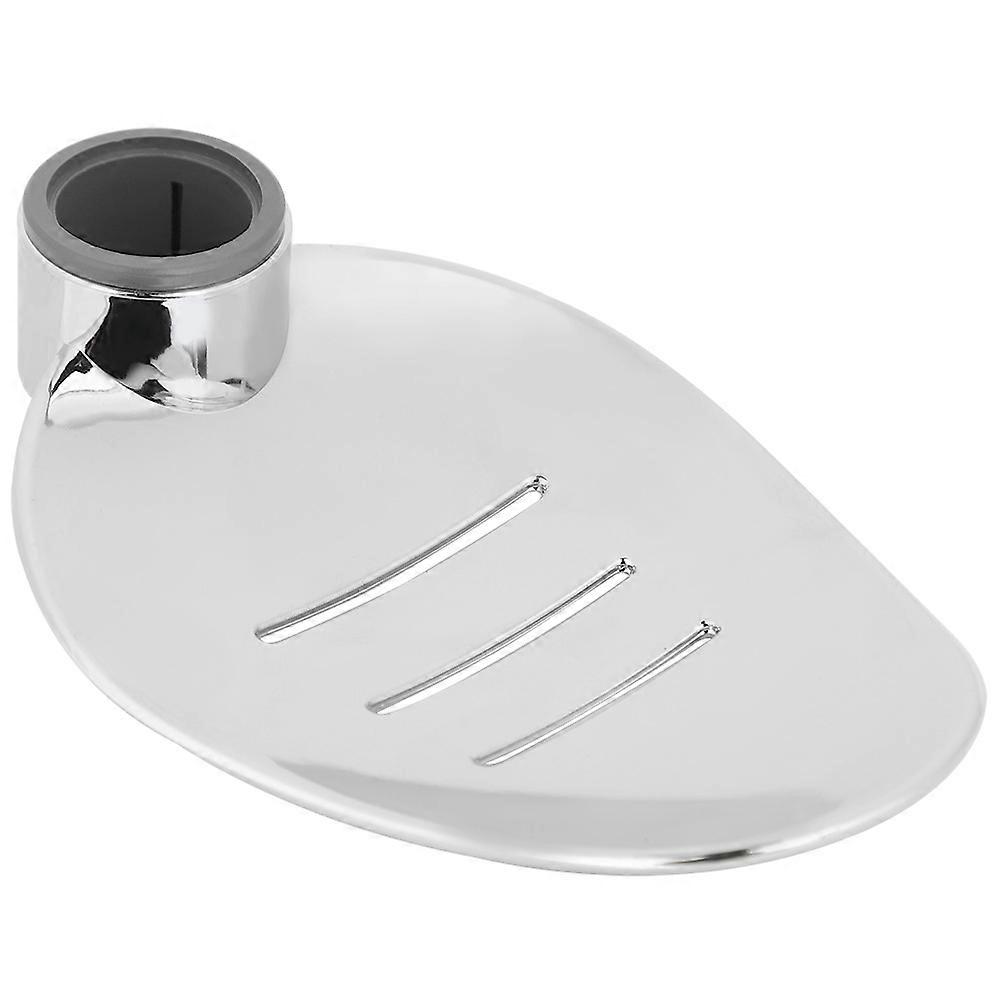 Rustproof Silver Shower Soap Dish Rack Tray 50g ABS Holder