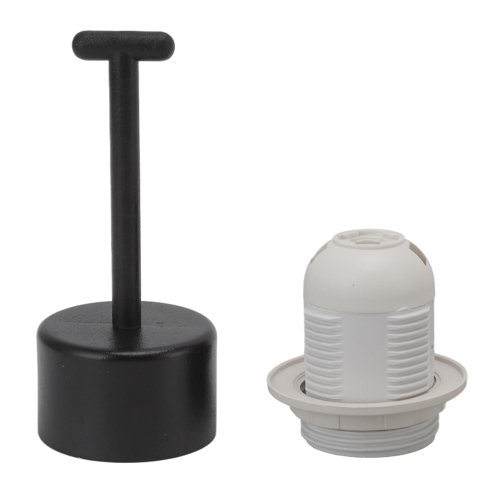 10Pcs E27 Light Base Socket Copper Core High Temperature Resistance E27 Light Holder Base with Lamp Sleeve for DIY