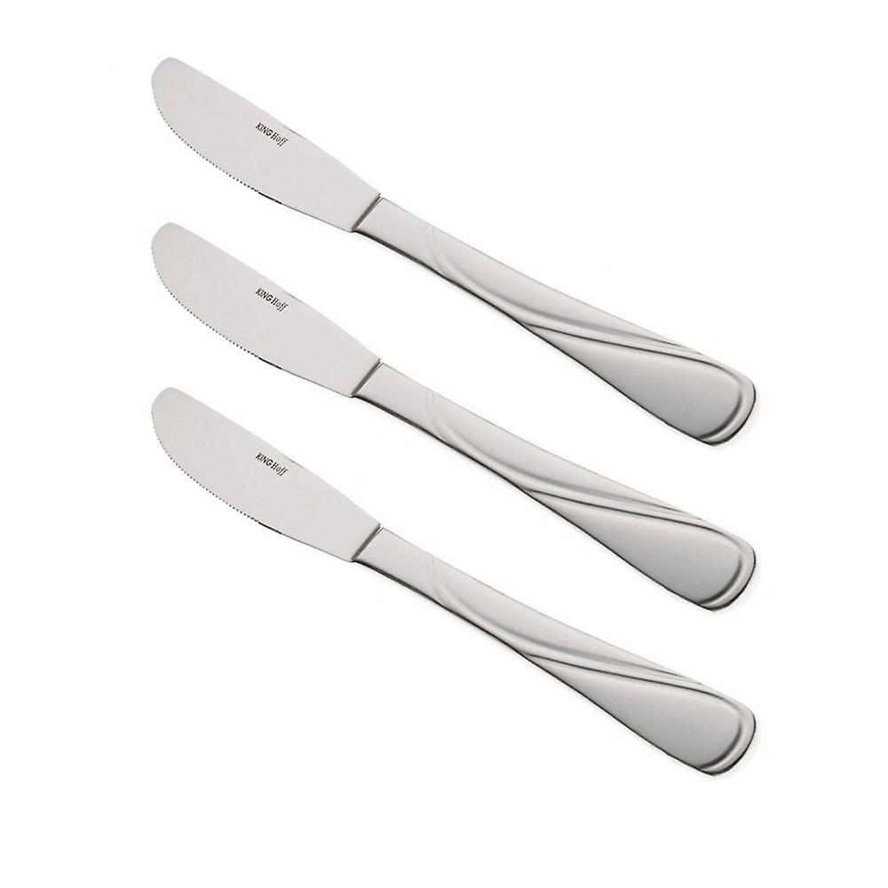 Kinghoff Tafelmesser-Set, 3 Elemente, glänzend KH1443