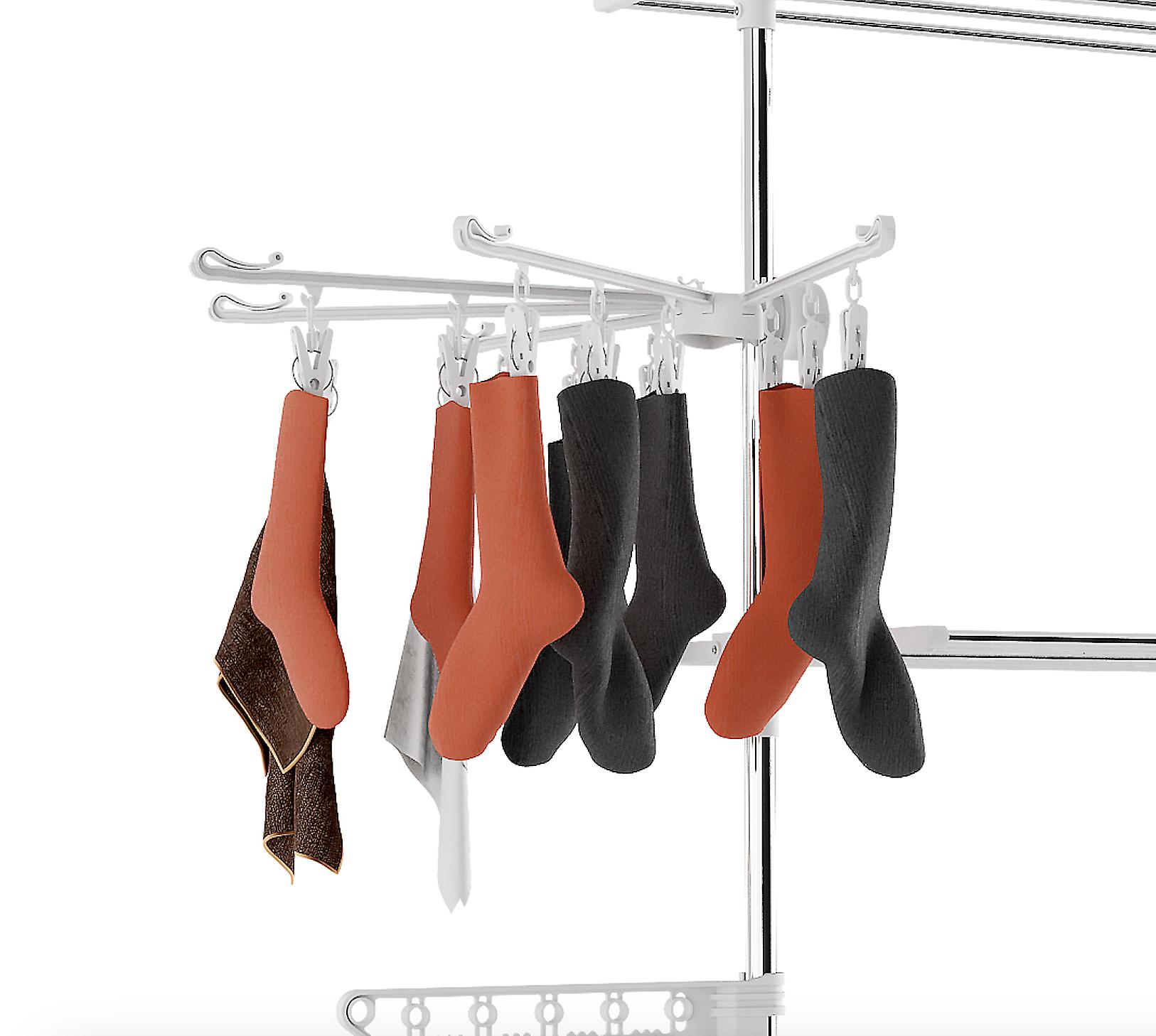 Hyfive Clothes Airer Drying Rack Extra Large 4 Tier Folding