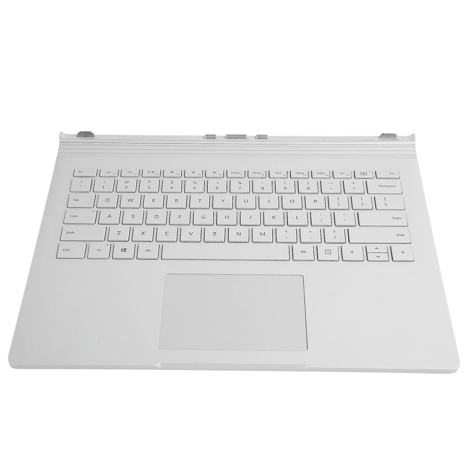 Stylish Ultra Thin Silver Full Key Replacement Keyboard for Microsoft Laptop Book 1