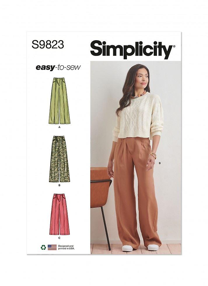 Simplicity Paper Sewing Pattern 9823 Trousers