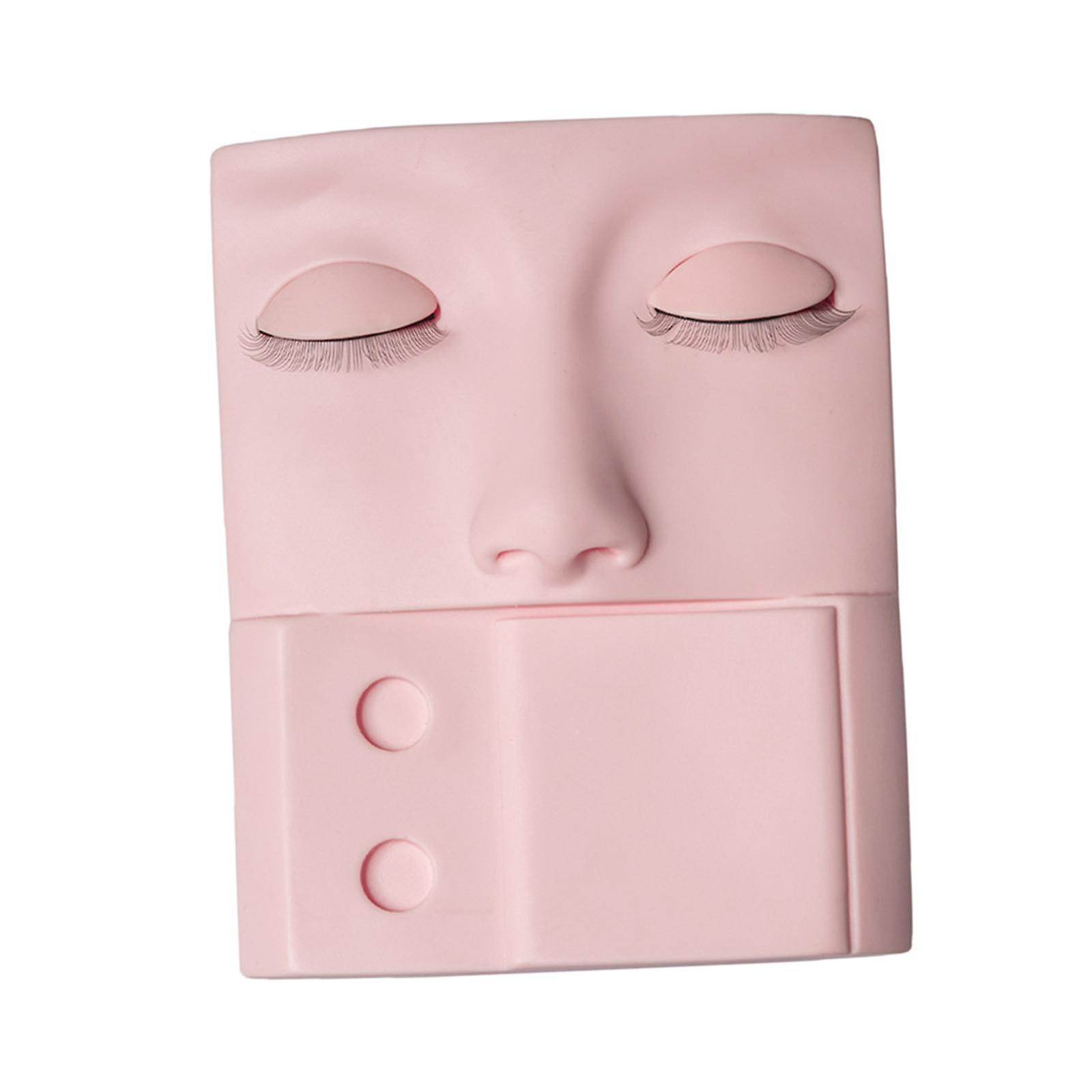 Lash Mannequin Head Portable Mannequin for Lash Practicing Pink