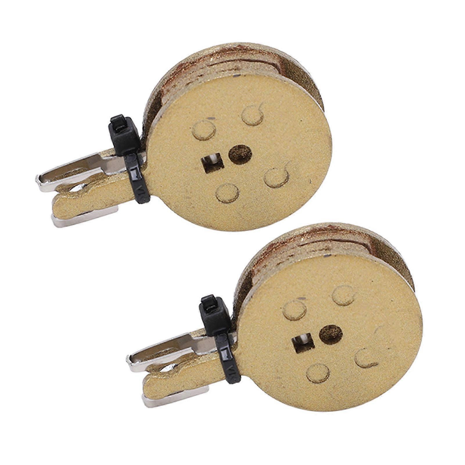 2PCS Mountain Bike Disc Stop Pads Copper Alloy Low Noise Wear Resistant Replacement MJ-02B