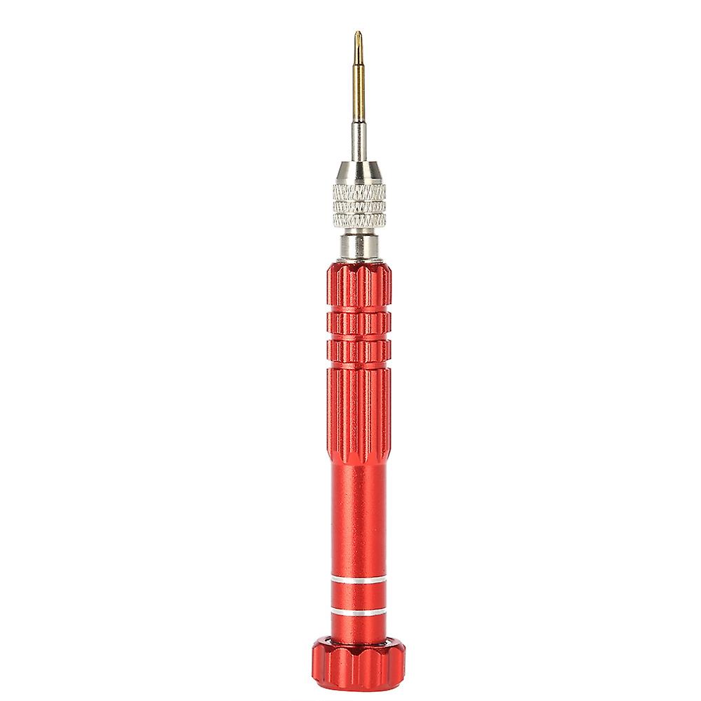 Phone Glasses and Watch Repair Kit with Handle Screwdriver and 5 Precision Bits (Red)