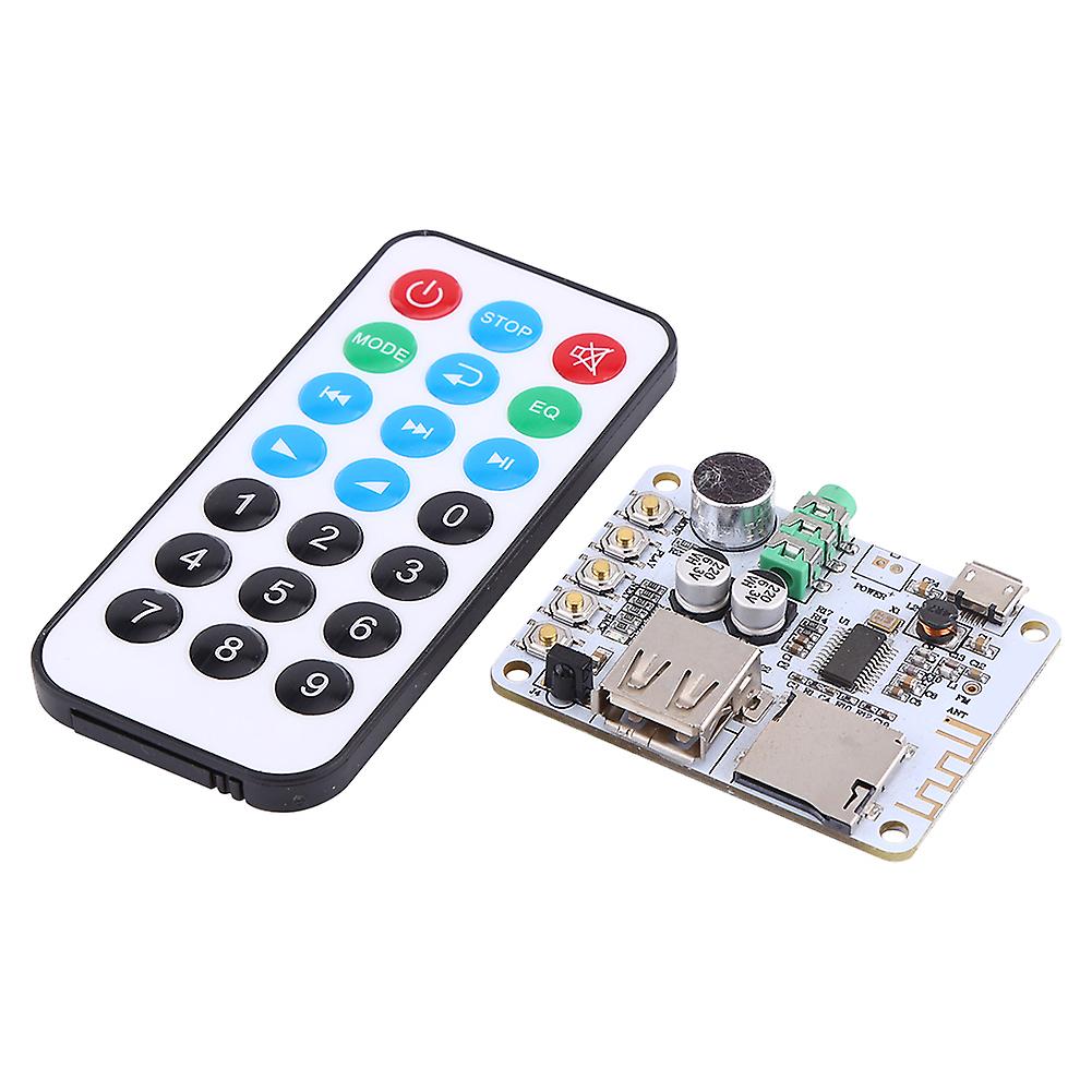 New Bluetooth o Receiver Microphone Amplifier USB TF FM MP3 Decoder WMA WAV FLAC Player #1