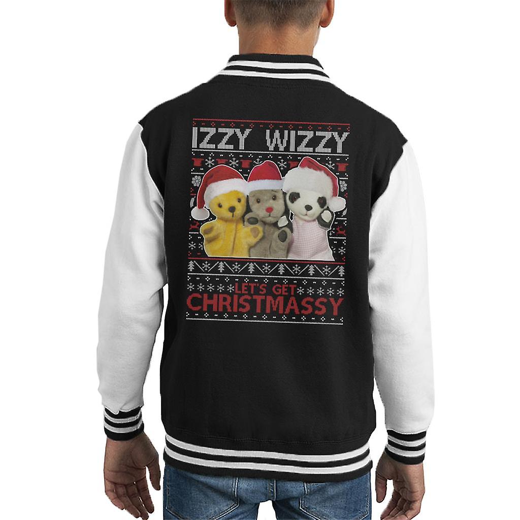 Sooty Christmas Izzy Wizzy Kid's Varsity Jacket