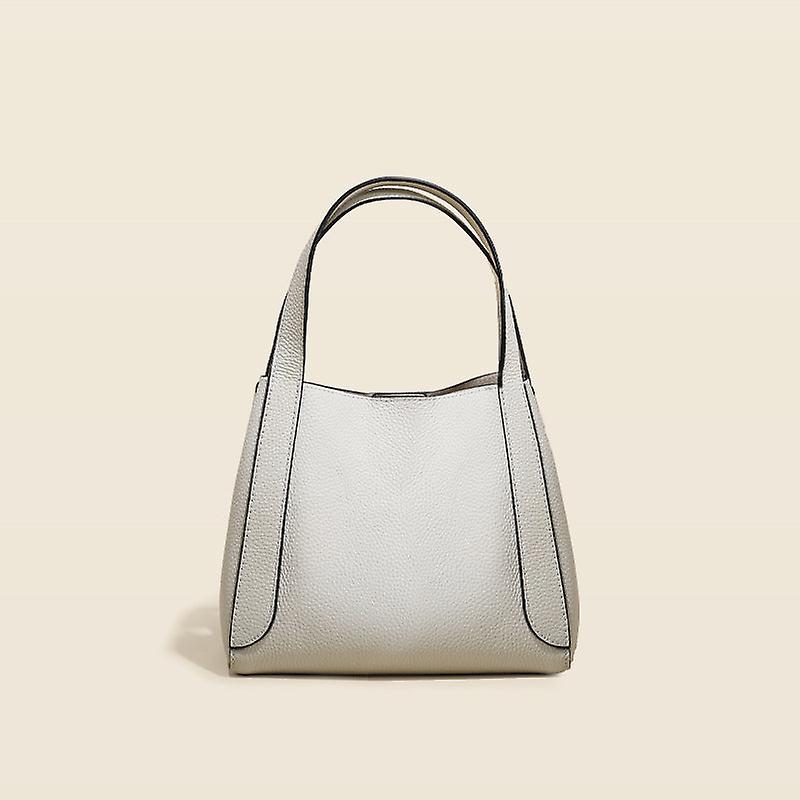 レディースレディースレザーハンドバッグファーストレイヤー牛革クロスボディ通勤バケツバッグ特別な興味のあるデザイン